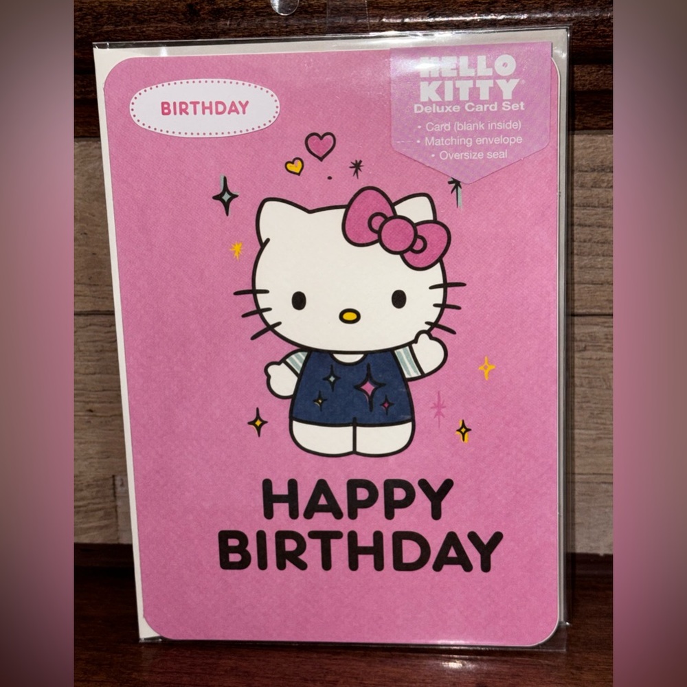 Super Cute Hello Kitty Deluxe Card Set - “HAPPY BIRTHDAY”